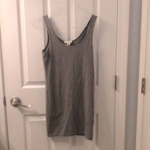 Gray bodycon mini dress